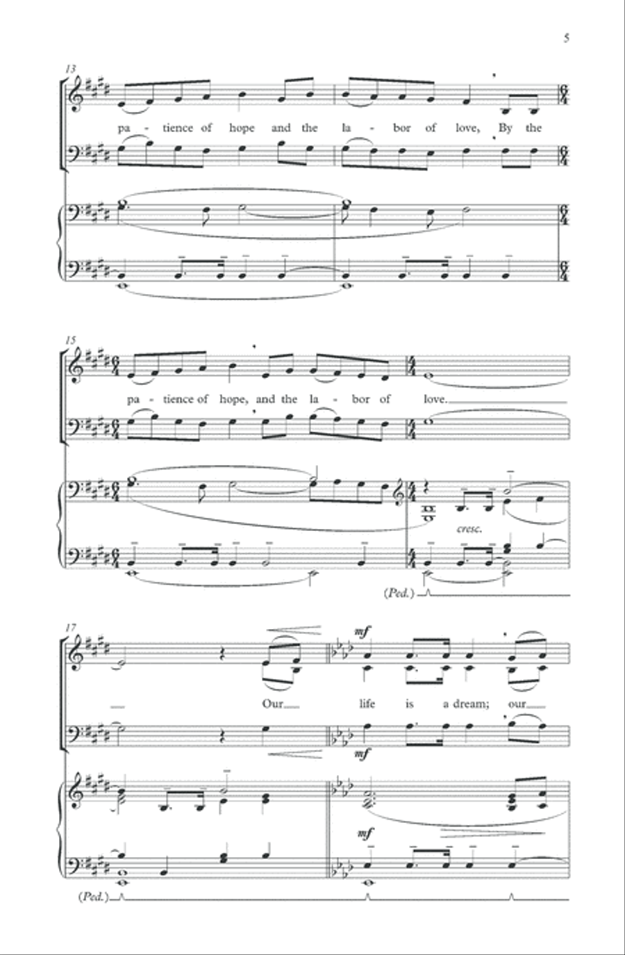 Come, let us anew 4-Part scores gallery preview page 4