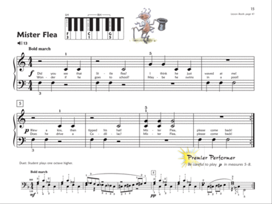 Premier Piano Course Performance, Book 1A Piano Method scores gallery preview page 4