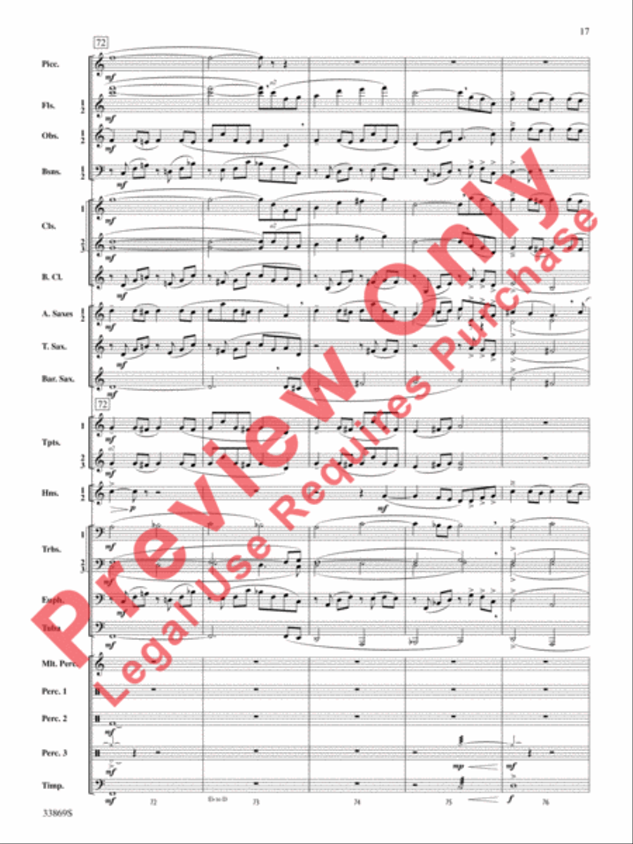 Mt. Everest Mt. Everest Concert Band scores gallery preview page 18