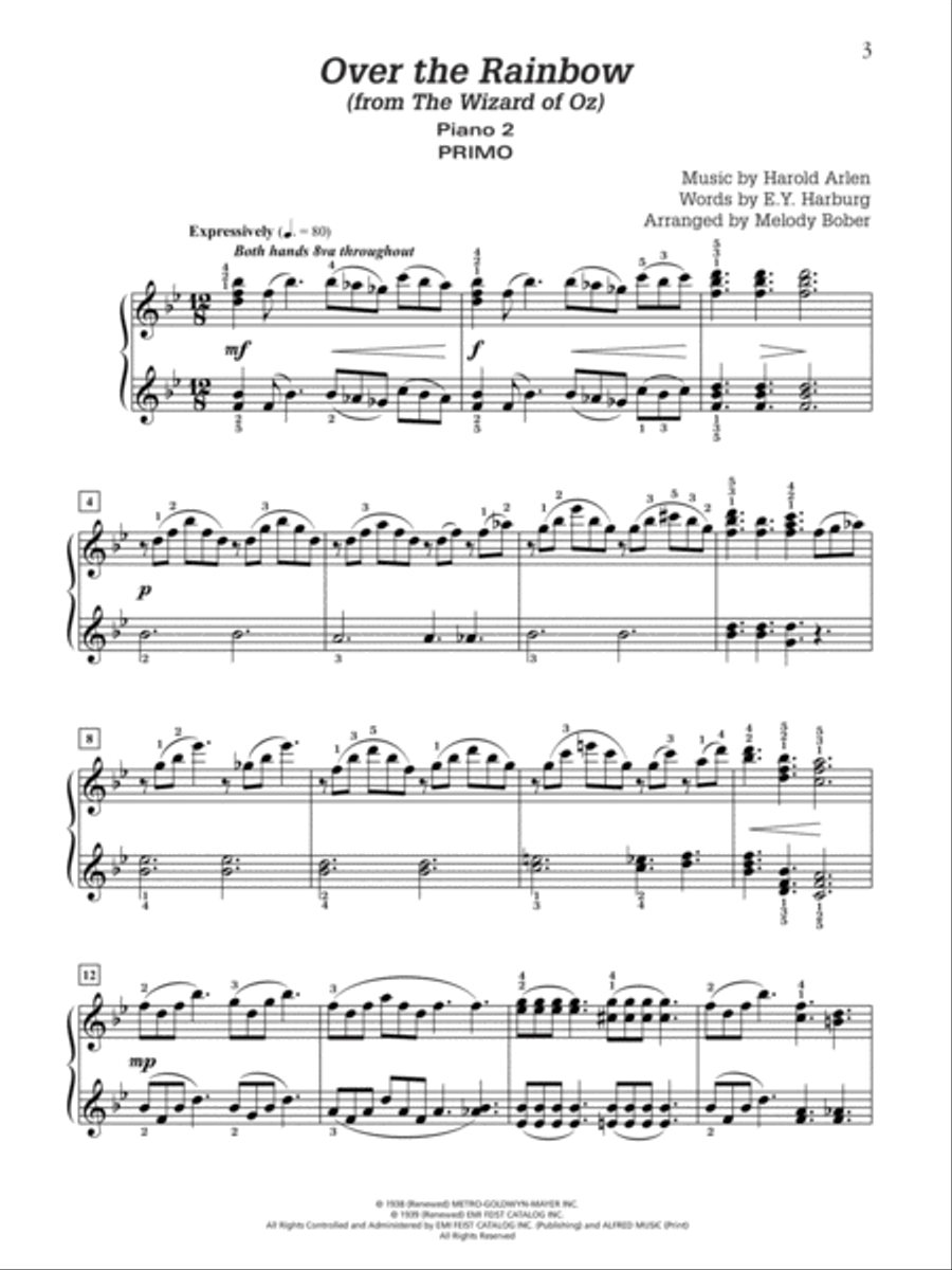 Over the Rainbow Small Ensemble scores gallery preview page 6