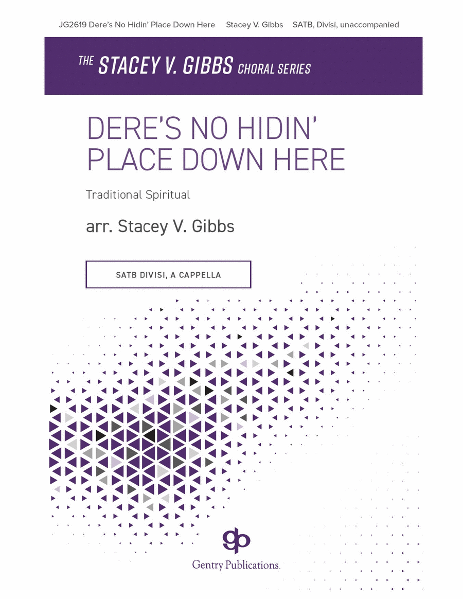 Dere's No Hidin' Place Down Here 4-Part scores gallery preview page 1