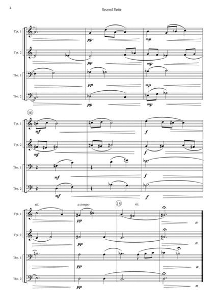 Second Suite for Brass Quartet image number null