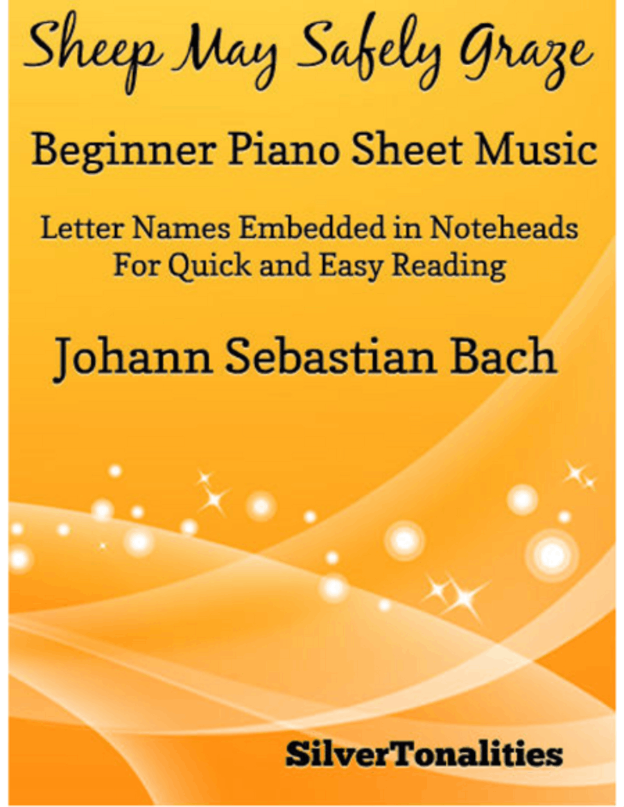 Sheep May Safely Graze Beginner Piano Sheet Music Easy Piano scores gallery preview page 1