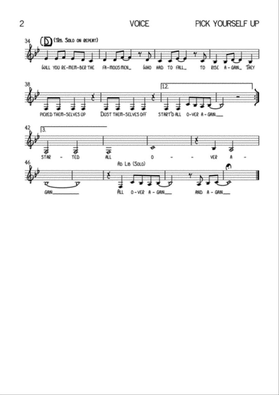 Pick Yourself Up Trombone scores gallery preview page 2