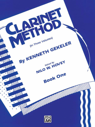 Book cover for Belwin Clarinet Method, Book 1