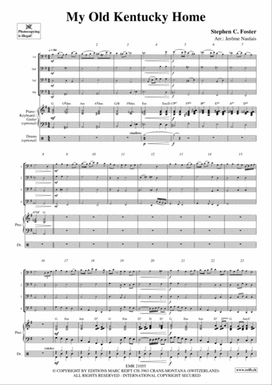 My Old Kentucky Home My Old Kentucky Home Bassoon Quartet scores gallery preview page 3