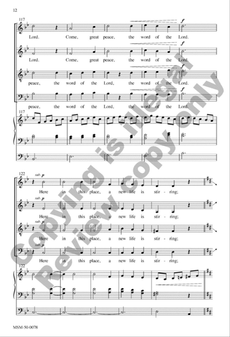 Come, Great Love 4-Part scores gallery preview page 11