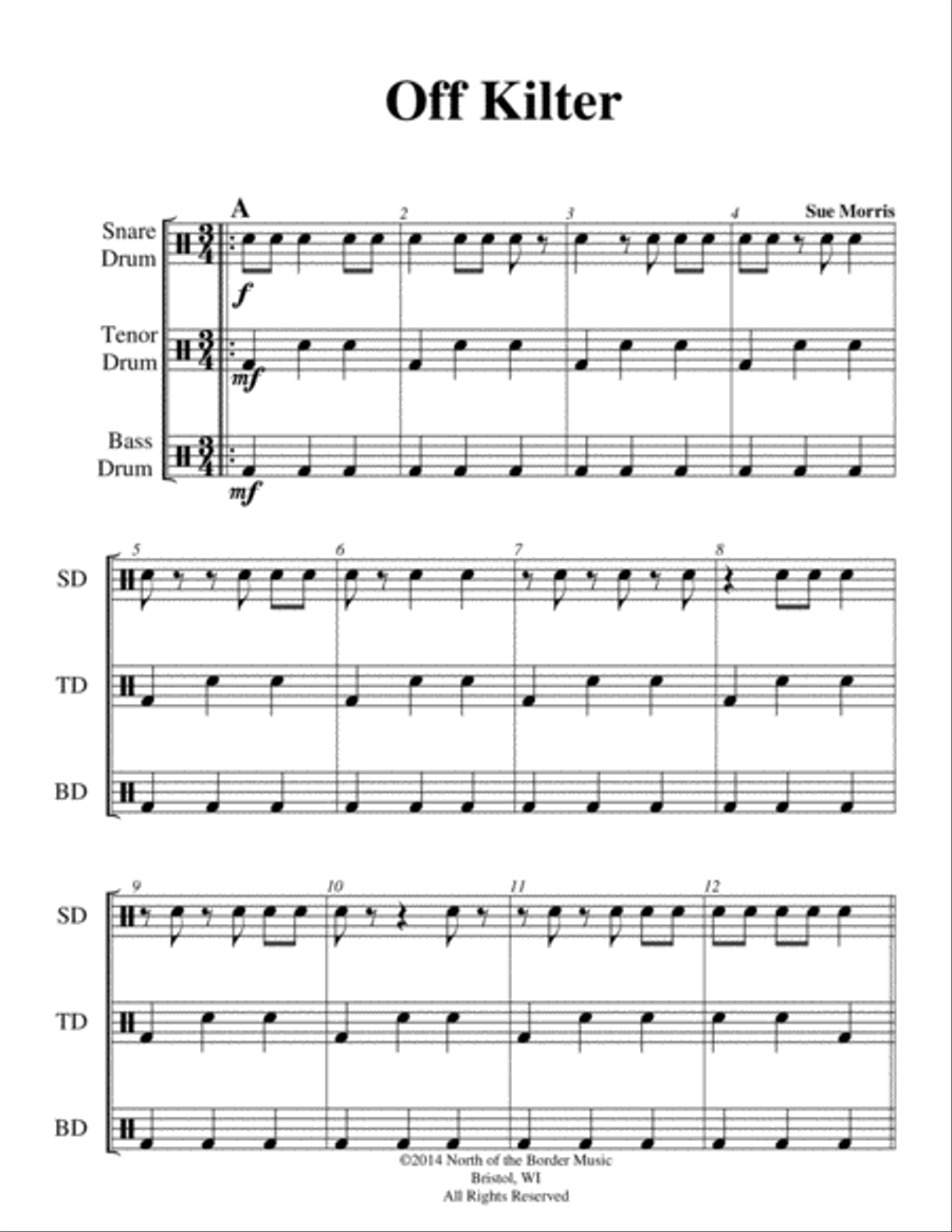 Off Kilter Percussion Ensemble scores gallery preview page 2