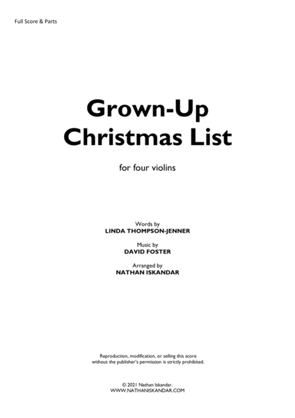 Grown-up Christmas List image number null