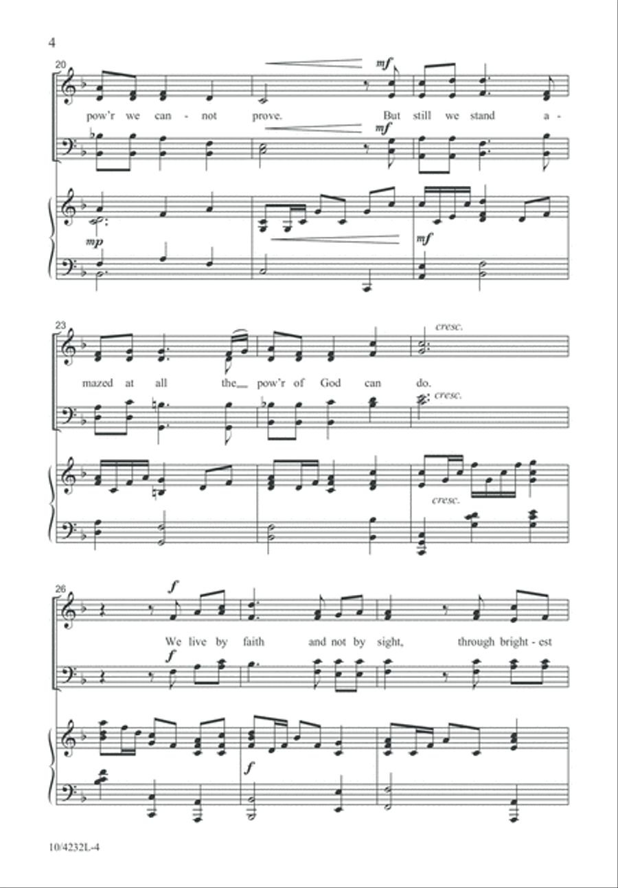 We Live by Faith We Live by Faith 4-Part scores gallery preview page 5