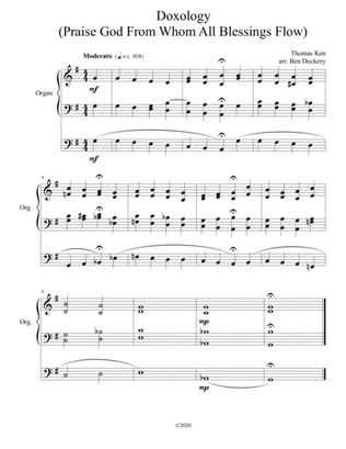Doxology (Jazz Harmonization) for Organ - (Praise God From Whom All Blessings Flow)