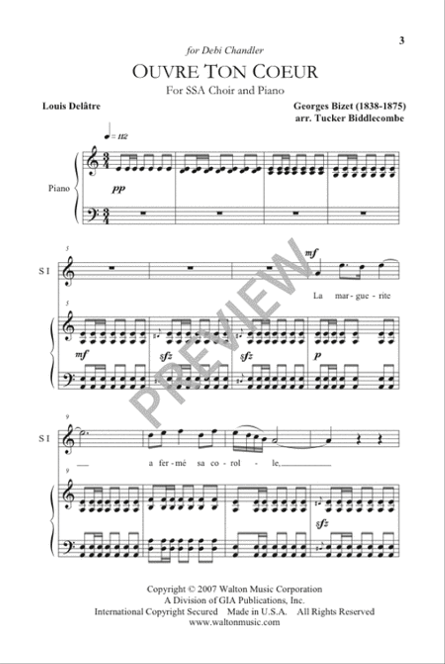 Ouvre ton Coeur SSA scores gallery preview page 2