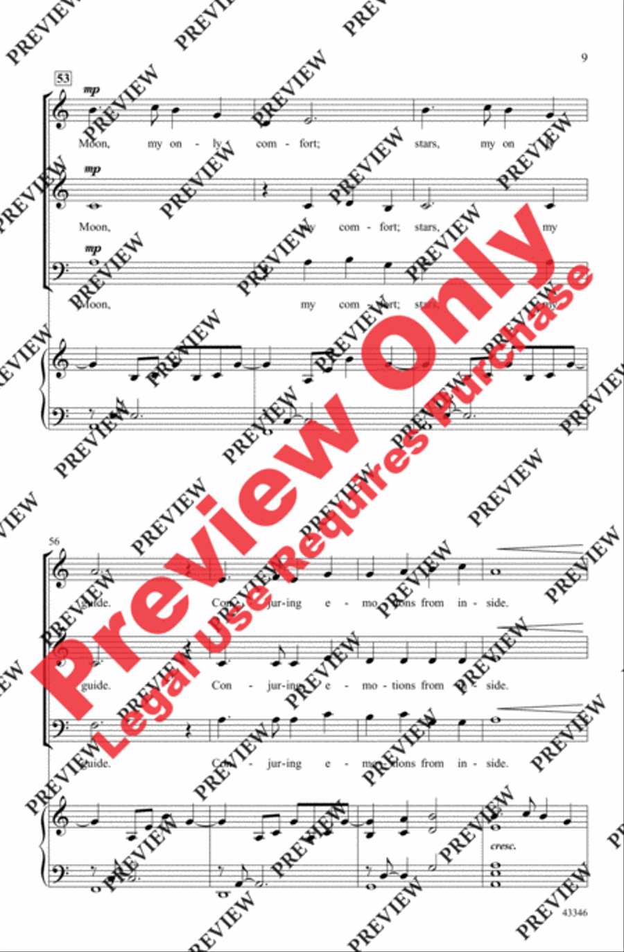 In the Dark of Midnight In the Dark of Midnight 3-Part scores gallery preview page 9