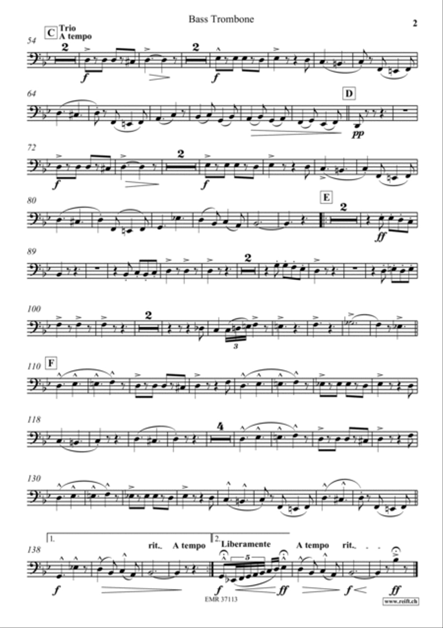 The Liberty Bell Trombone scores gallery preview page 3