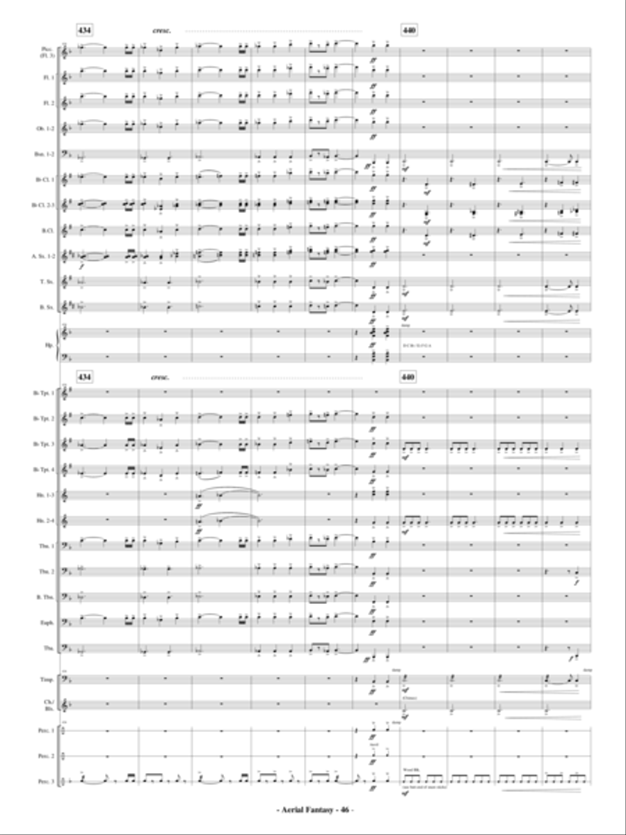 Aerial Fantasy Concert Band scores gallery preview page 47