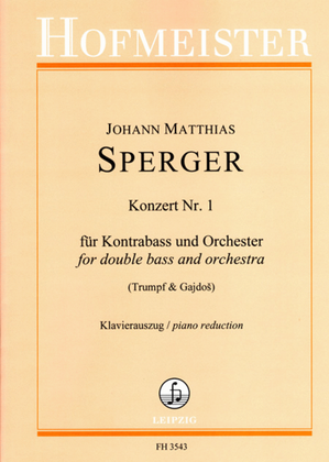 Konzert Nr. 1 fur Kontrabass und Orchster / KlA