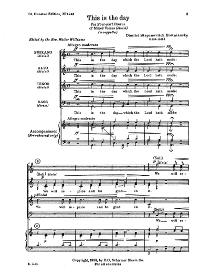 This Is The Day Divisi scores gallery preview page 1