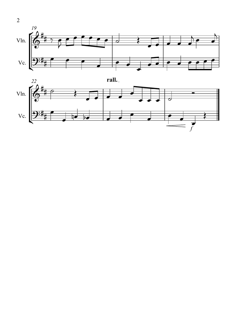 White Christmas String Duet scores gallery preview page 2