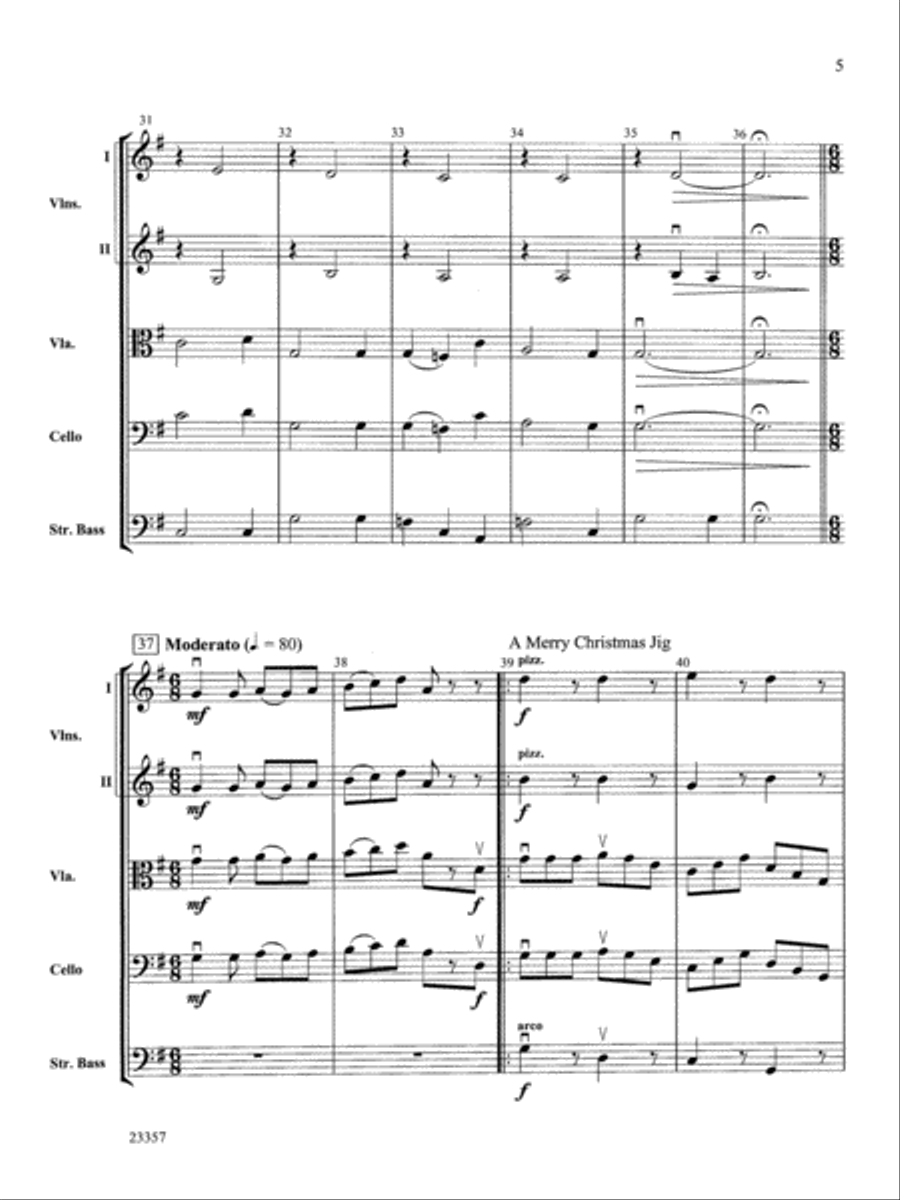 Irish Yuletide: Score String Orchestra scores gallery preview page 5