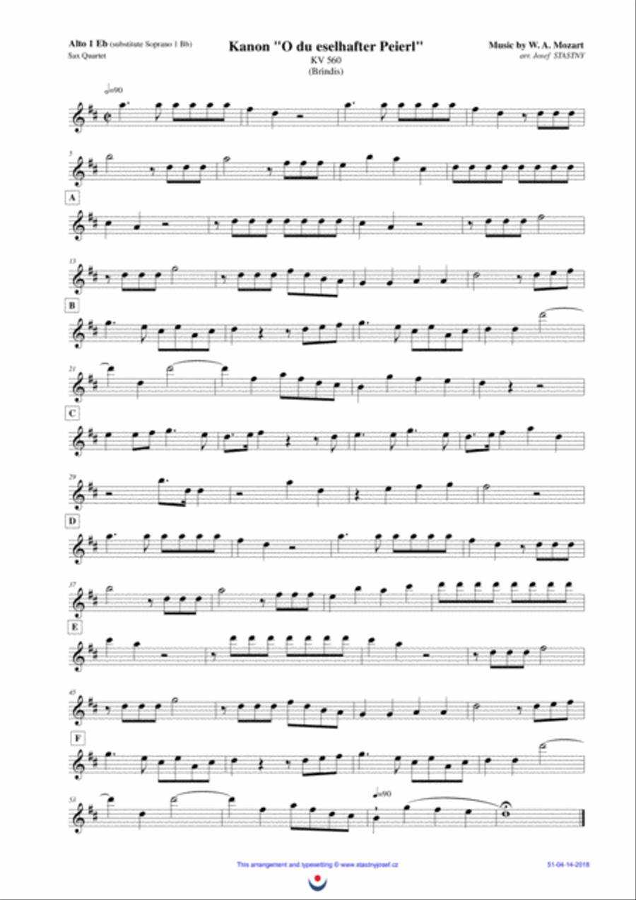 Canon Brindis (Mozart: 