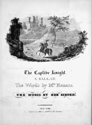Book cover for The Captive Knight. A Ballad