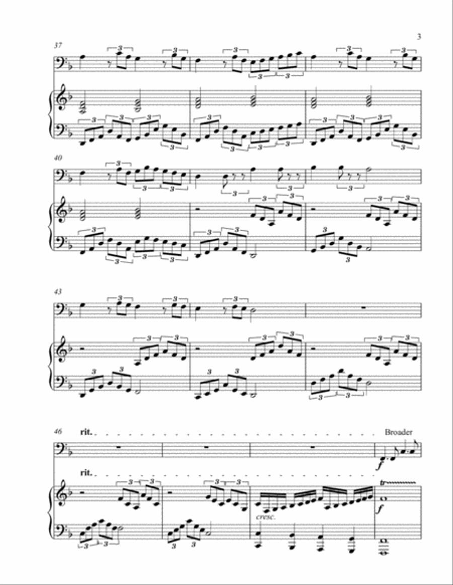 Twinkle, Twinkle Little Star (bass C instrument solo) Small Ensemble scores gallery preview page 4