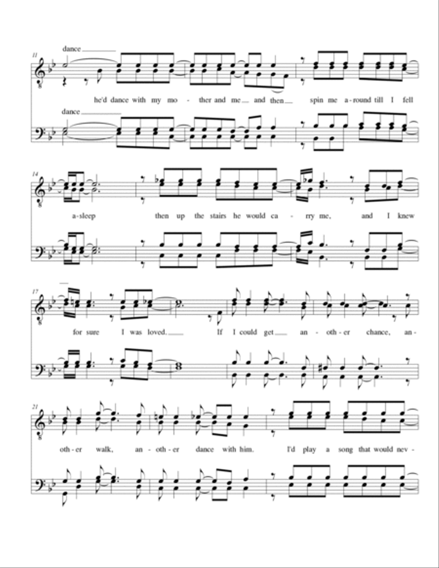 Dance With My Father Dance With My Father TTBB scores gallery preview page 2