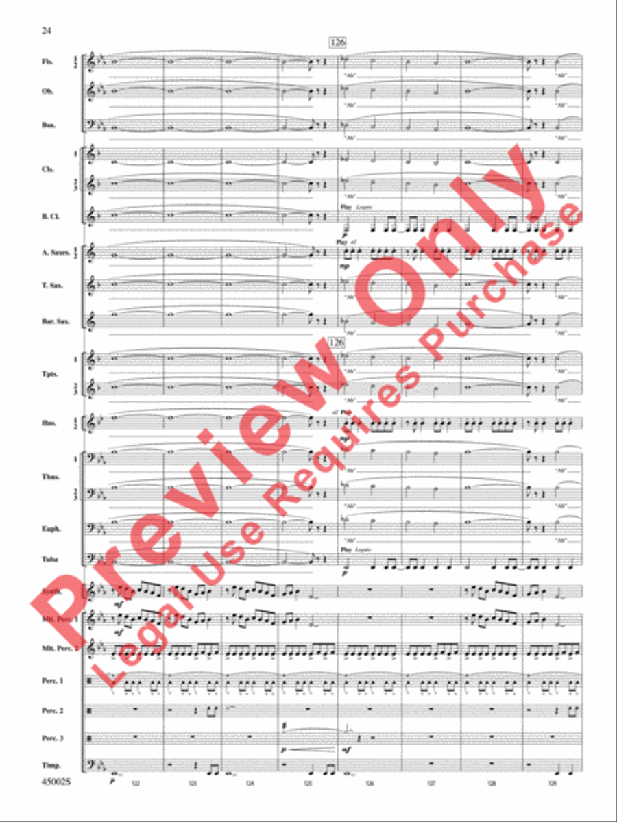 Winds of Change Concert Band scores gallery preview page 25