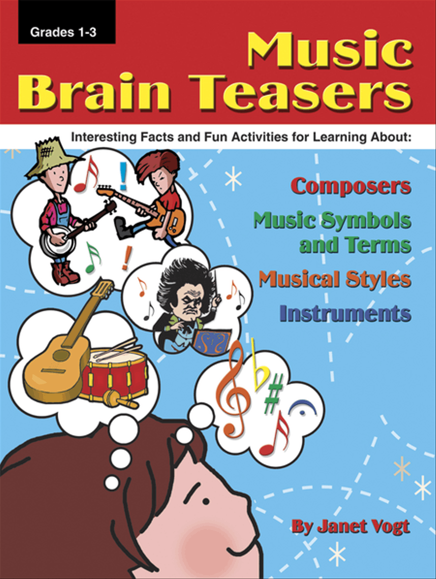 Music Brain Teasers Music Brain Teasers Activity Books scores gallery preview page 1