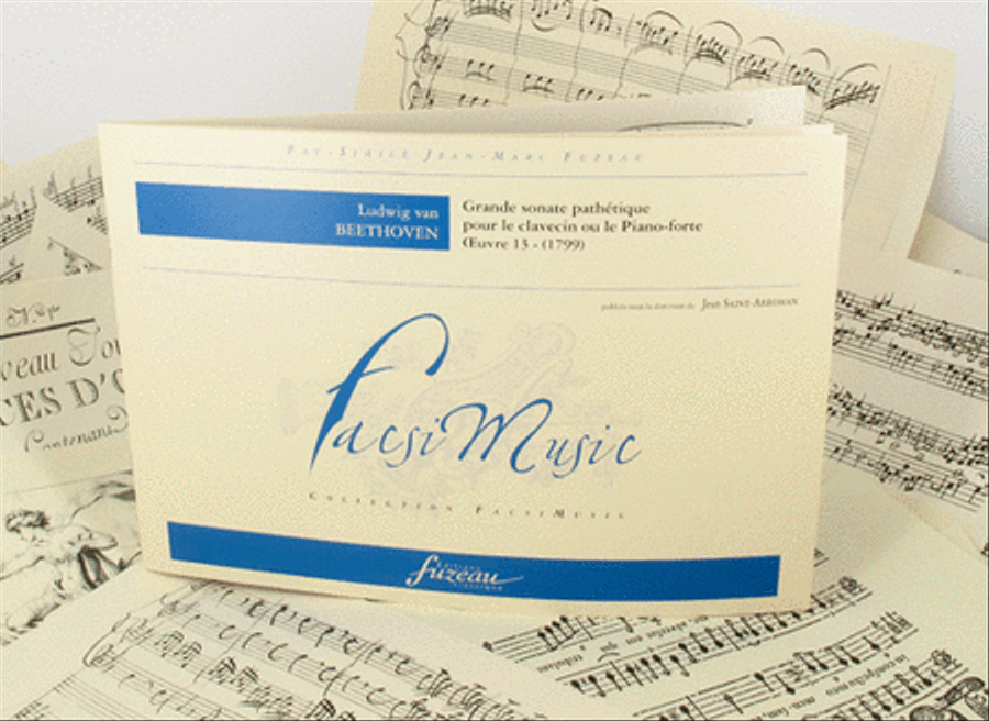 Grande sonate pathetique for harpsichord or fortepiano - Opus 13 Harpsichord scores gallery preview page 1