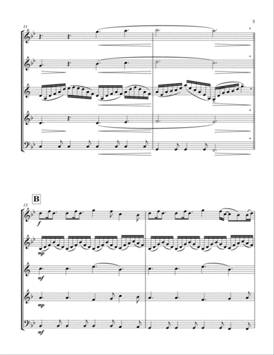 A Thousand Years A Thousand Years Woodwind Quintet scores gallery preview page 3
