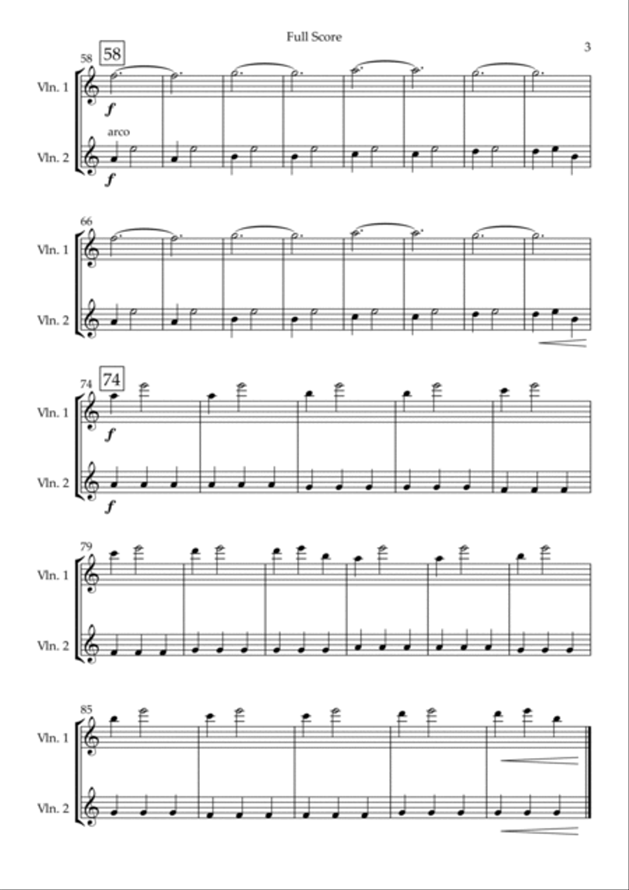 Cornfield Chase Cornfield Chase String Duet scores gallery preview page 3