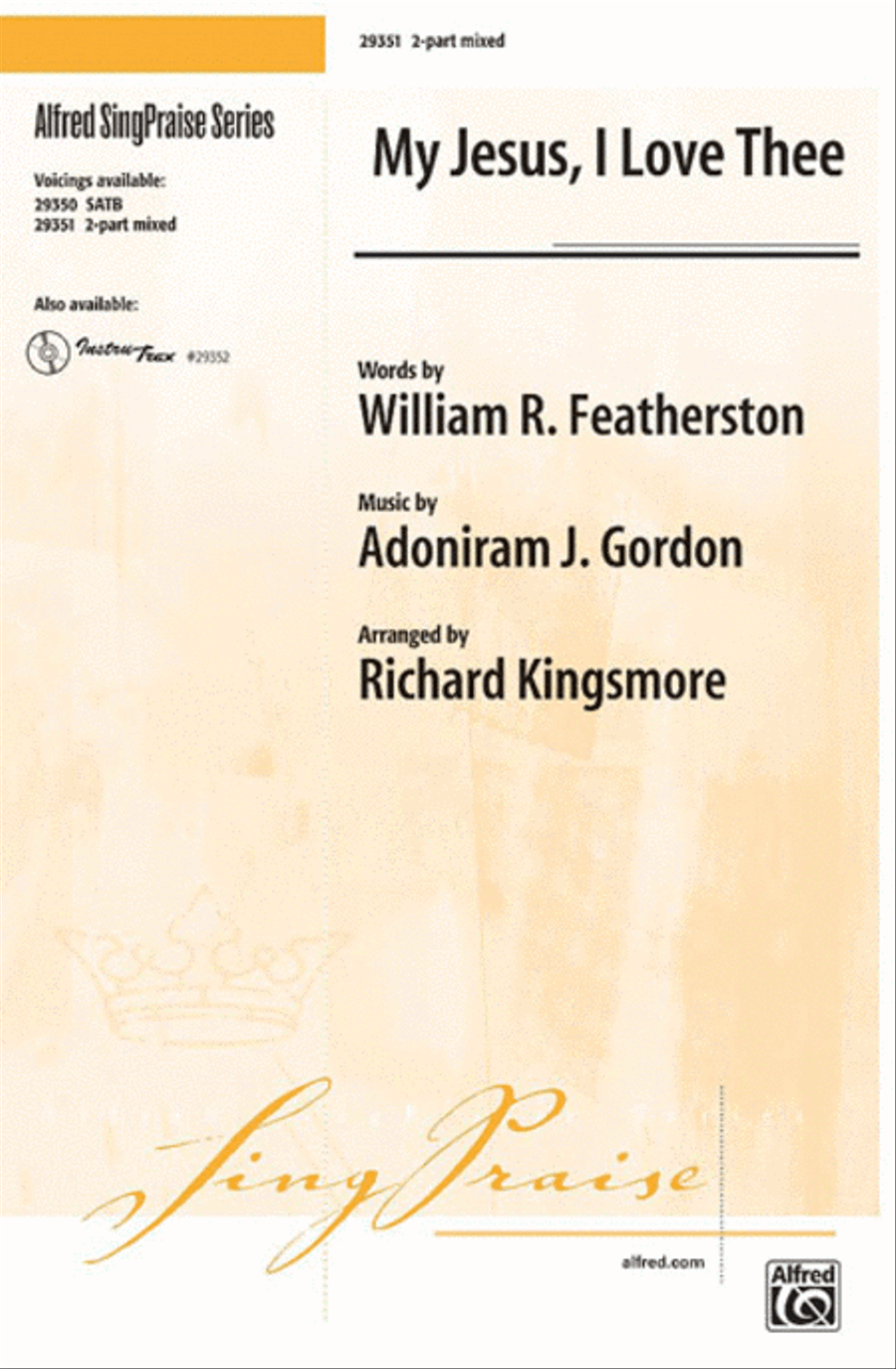 My Jesus, I Love Thee 2-Part scores gallery preview page 1