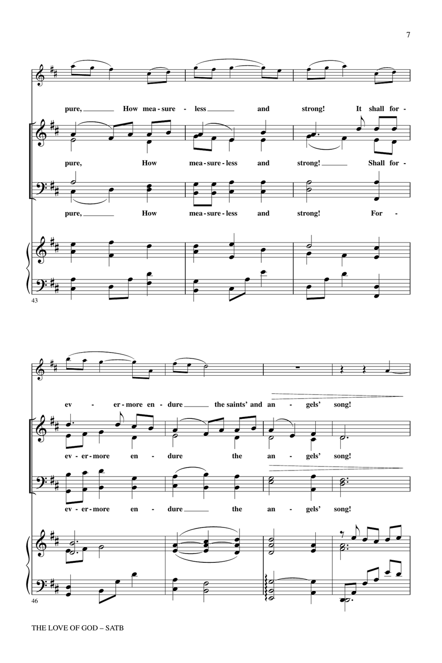 The Love Of God The Love Of God 4-Part scores gallery preview page 6