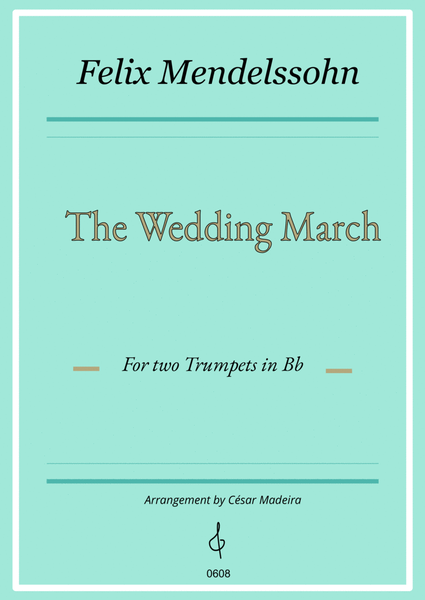 The Wedding March - Trumpet Duet (Full Score) image number null