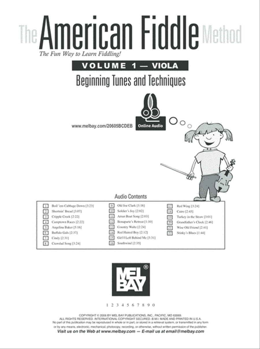 The American Fiddle Method for Viola, Volume 1 image number null