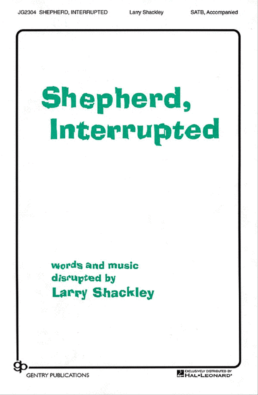Shepherds, Interrupted 4-Part scores gallery preview page 1
