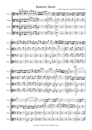 Radetzky March for Viola Quartet