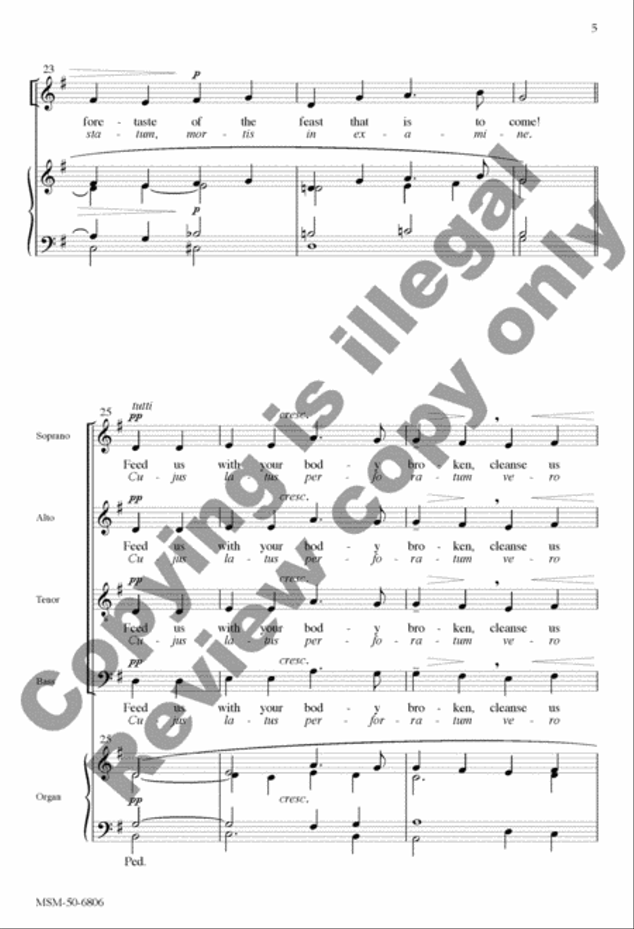 Hail, True Body/Ave verum corpus 4-Part scores gallery preview page 11