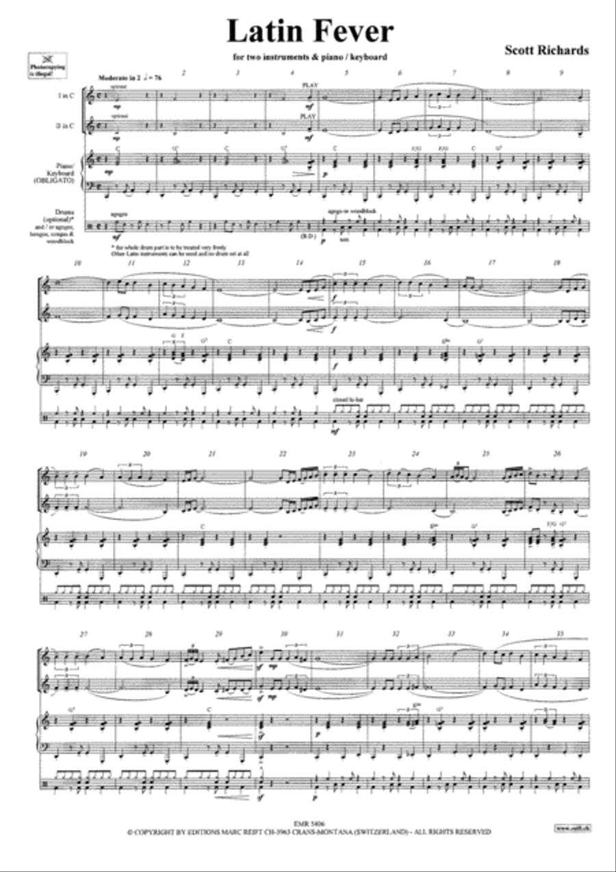 Latin Fever Brass Ensemble scores gallery preview page 3