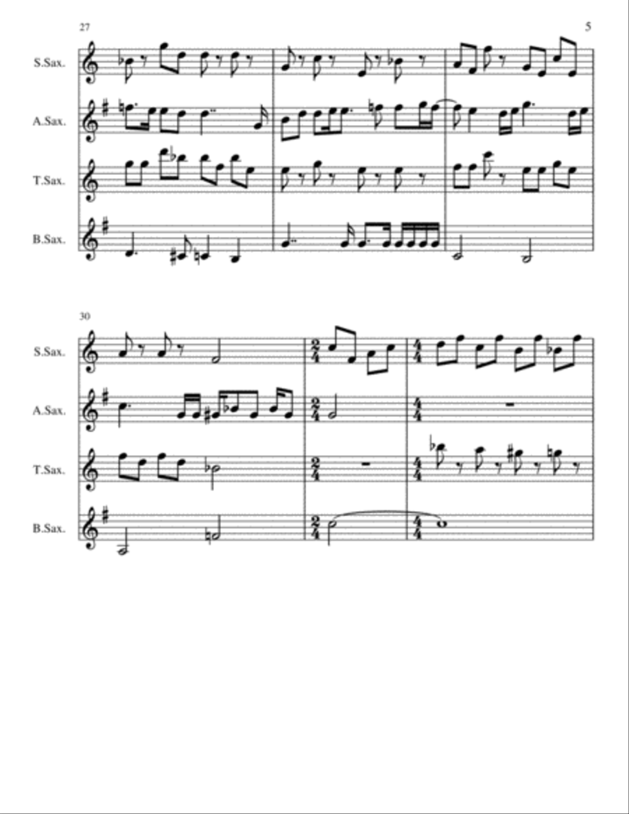 Bohemian Rhapsody Bohemian Rhapsody Small Ensemble scores gallery preview page 5