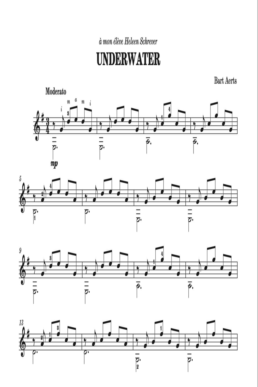 Underwater Classical Guitar scores gallery preview page 2