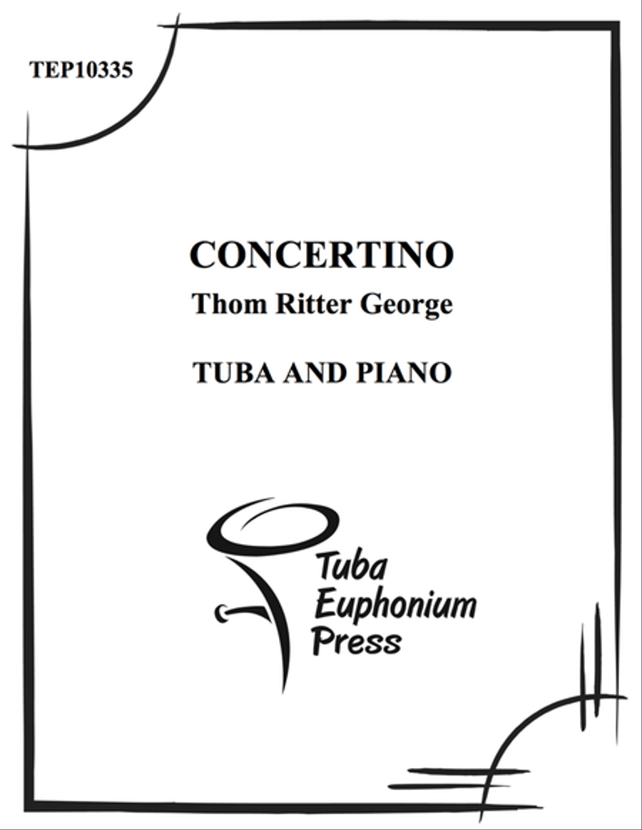 Concertino for Tuba and Piano Tuba scores gallery preview page 1