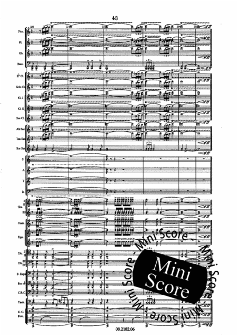 Oratorio Olympique SATB/Harmonie 4-Part scores gallery preview page 47