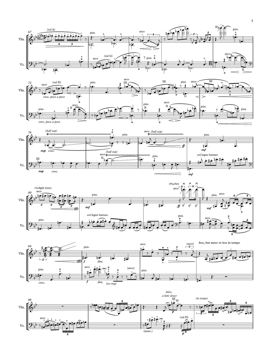 Golden Blues String Duet scores gallery preview page 3