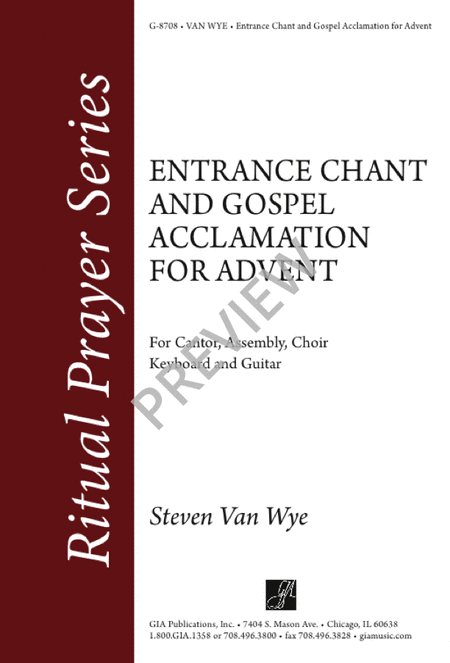 Entrance Chant and Gospel Acclamation for Advent