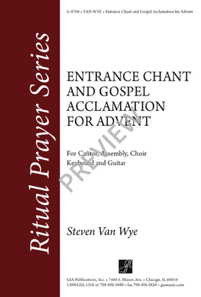 Book cover for Entrance Chant and Gospel Acclamation for Advent