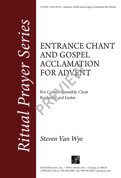 Entrance Chant and Gospel Acclamation for Advent image number null