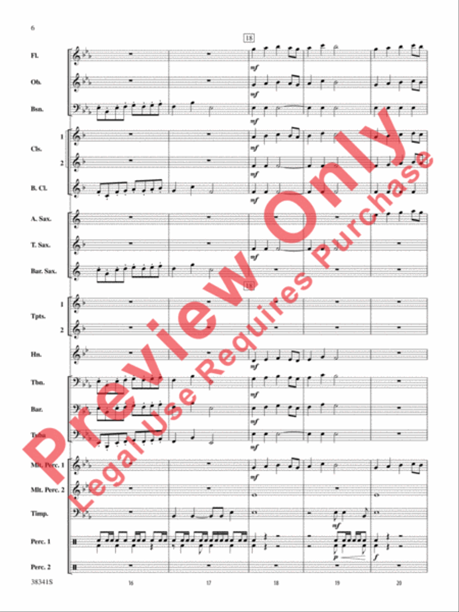 A Canadian Christmas Concert Band scores gallery preview page 7