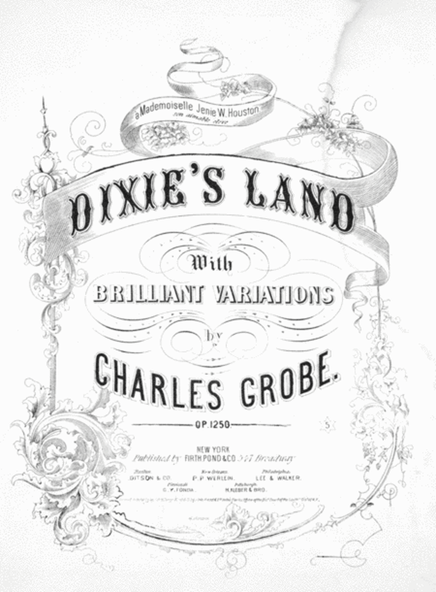 Dixie's Land, With Brilliant Variations